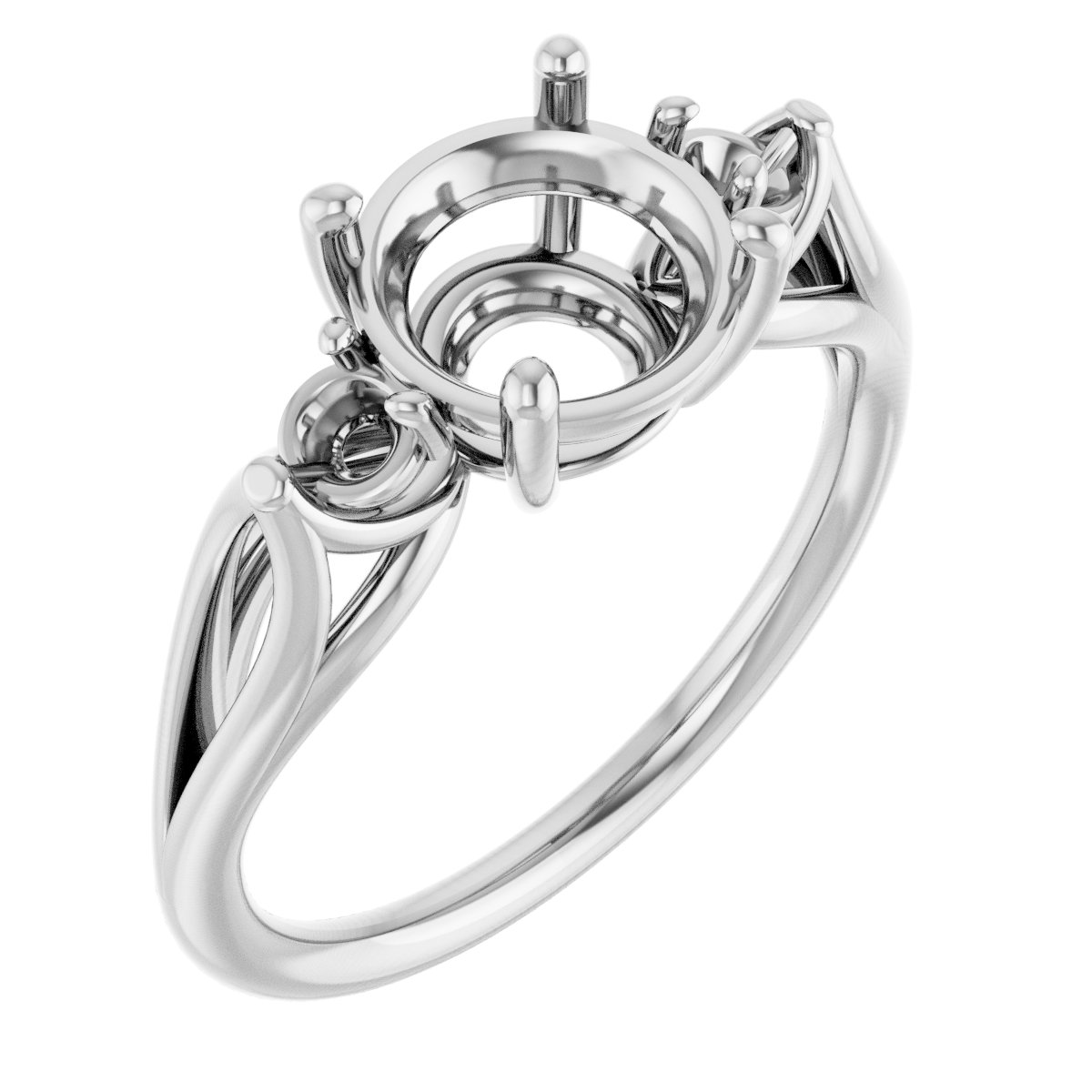 Sculptural Three-Stone Ring