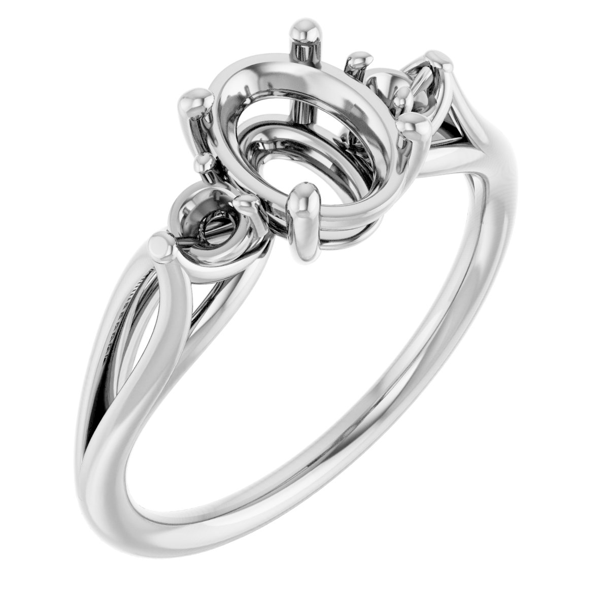 Sculptural Three-Stone Ring