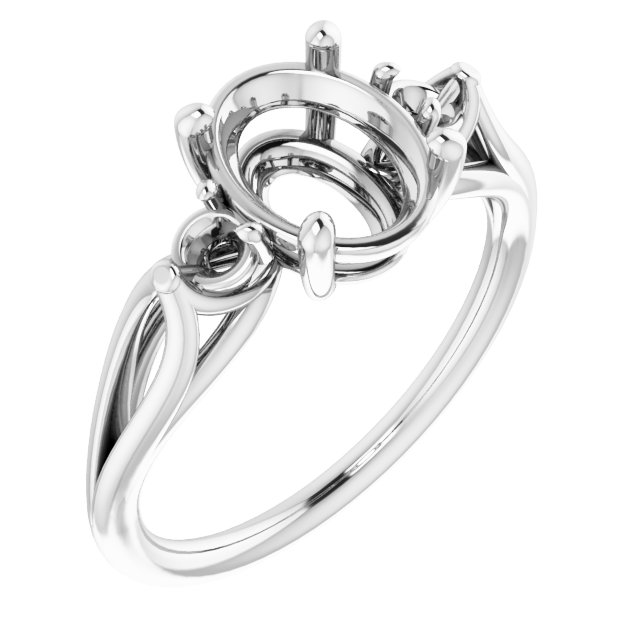 Sculptural Three-Stone Ring