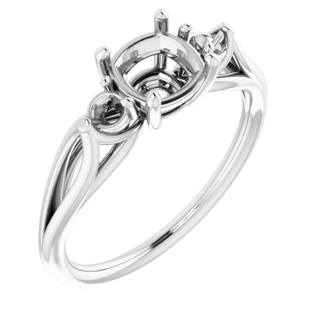 Sculptural Three-Stone Ring