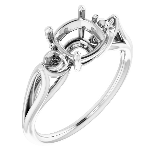 Sculptural Three-Stone Ring