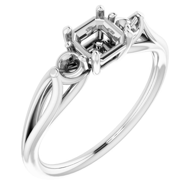 Sculptural Three-Stone Ring