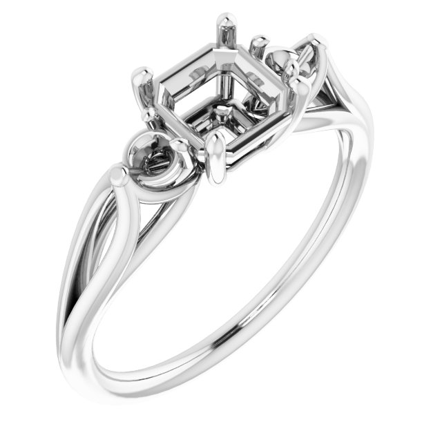 Sculptural Three-Stone Ring
