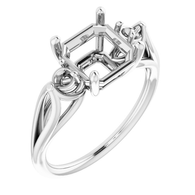Sculptural Three-Stone Ring