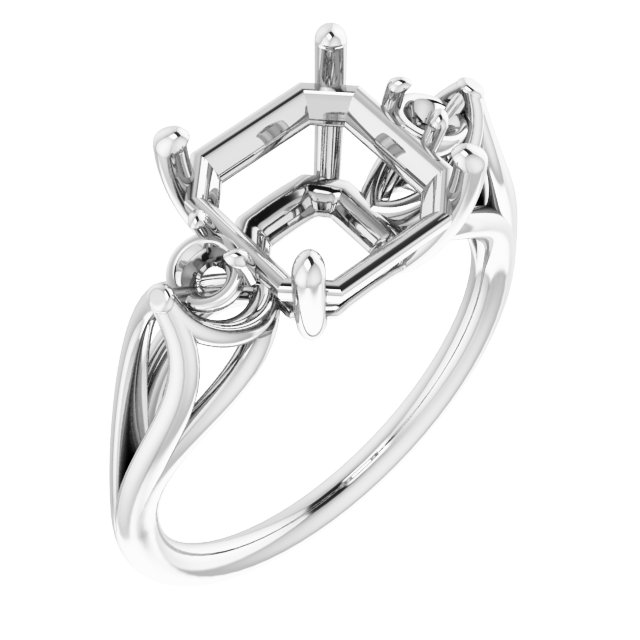 Sculptural Three-Stone Ring