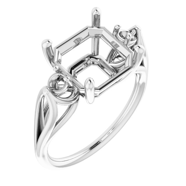 Sculptural Three-Stone Ring