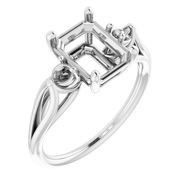 Sculptural Three-Stone Ring