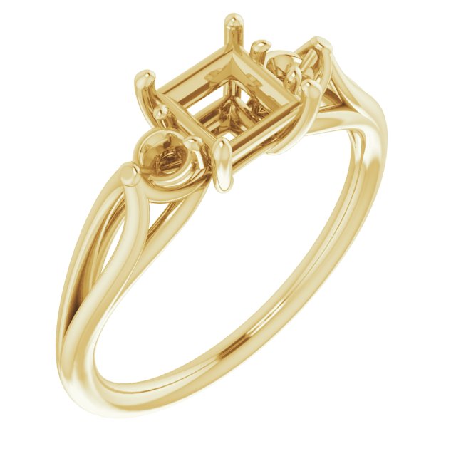 Sculptural Three-Stone Ring