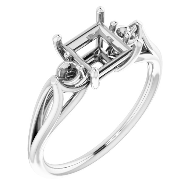 Sculptural Three-Stone Ring