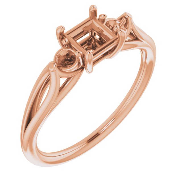 Sculptural Three-Stone Ring