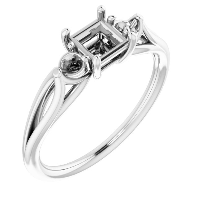 Sculptural Three-Stone Ring
