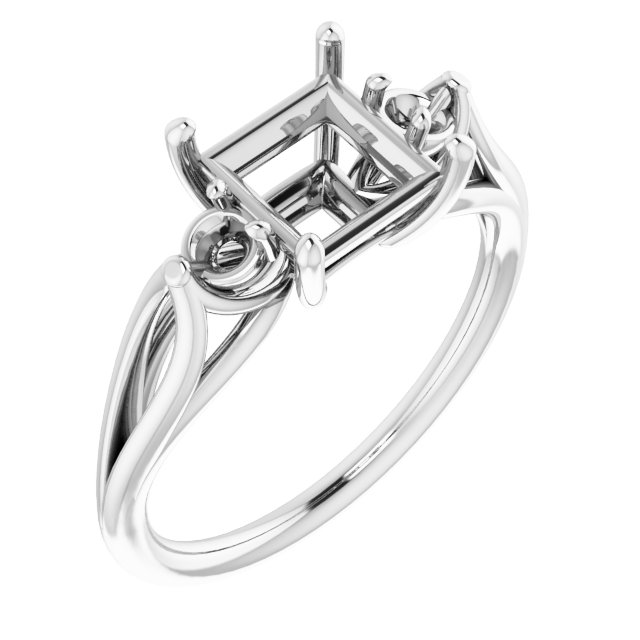 Sculptural Three-Stone Ring