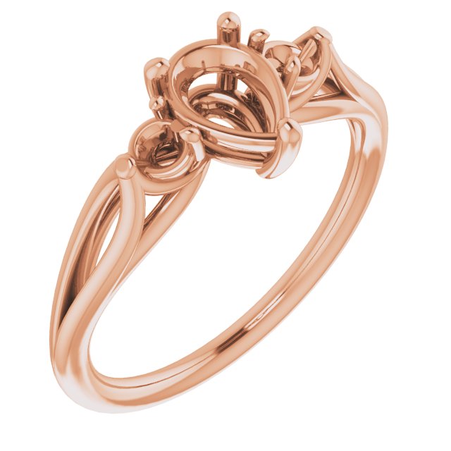 Sculptural Three-Stone Ring