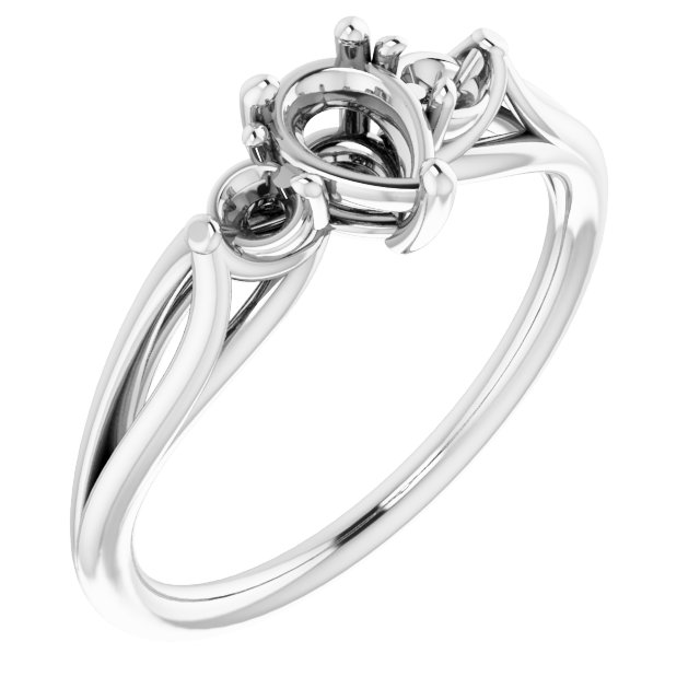 Sculptural Three-Stone Ring