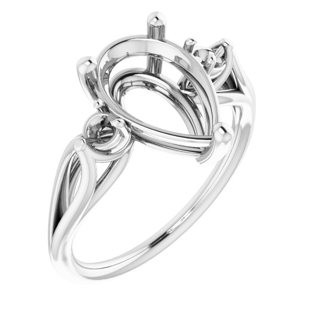 Sculptural Three-Stone Ring