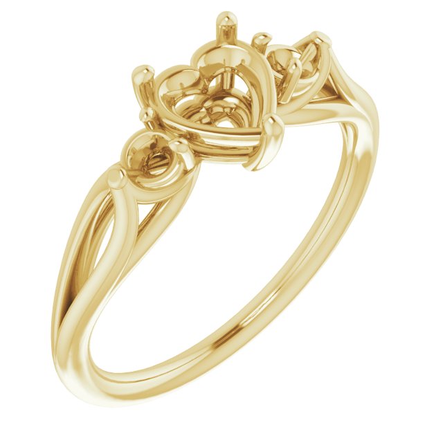 Sculptural Three-Stone Ring