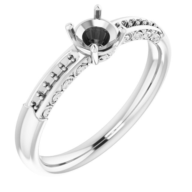 Accented Engagement Ring
