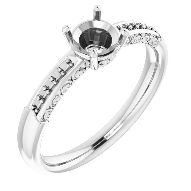 Accented Engagement Ring