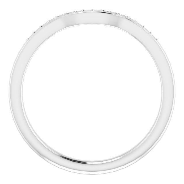 Band Mounting for 15x11 mm Emerald Ring view 2