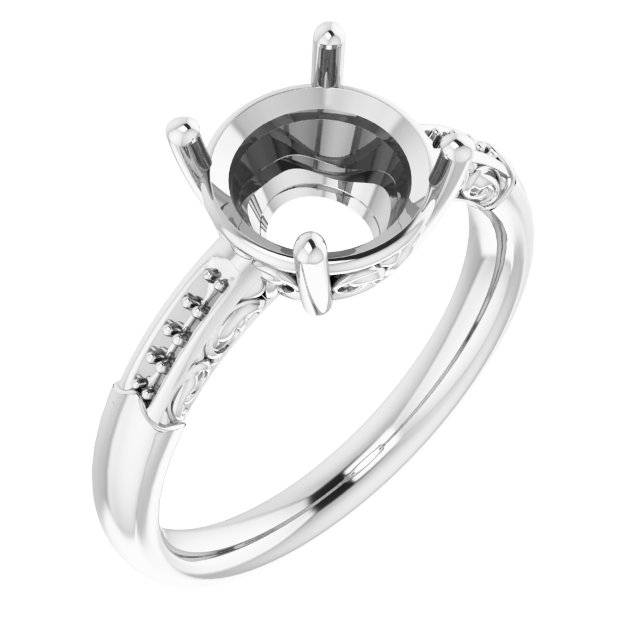 Accented Engagement Ring