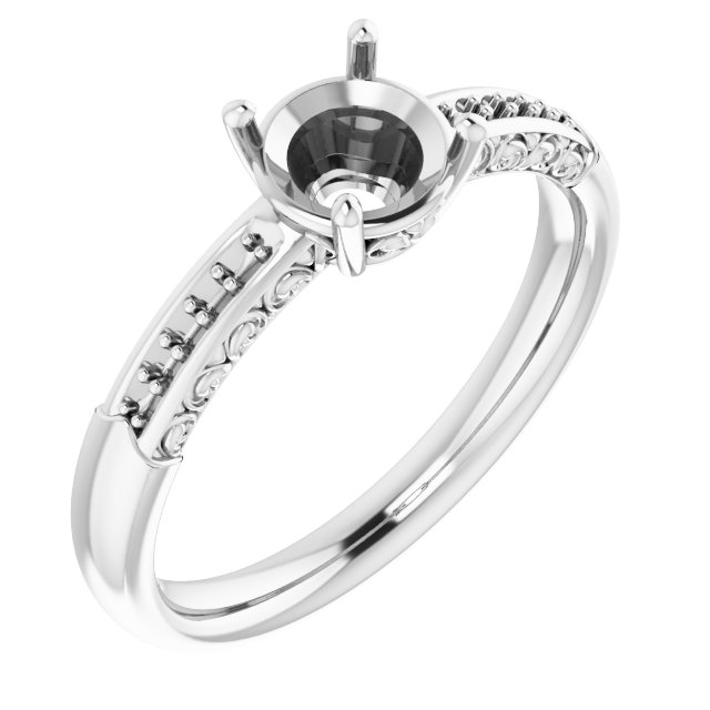 Accented Engagement Ring