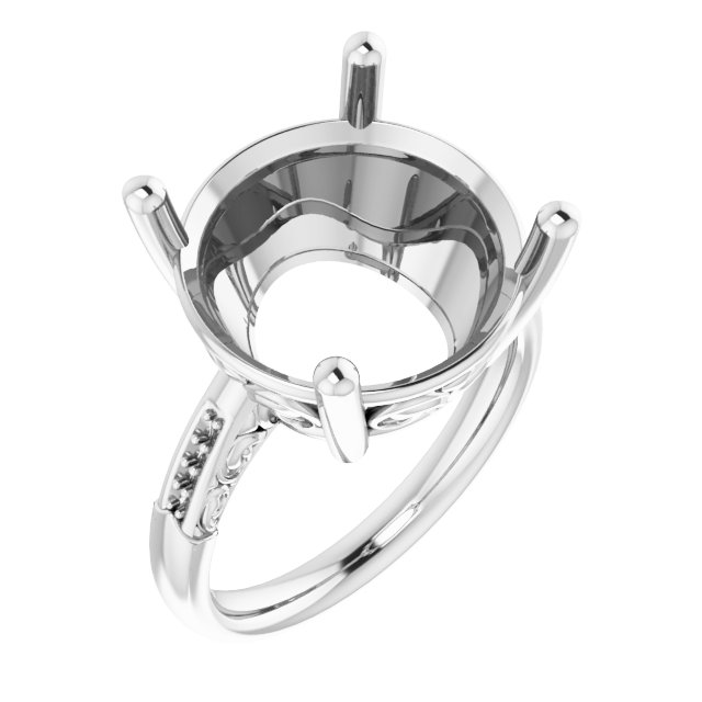 Accented Engagement Ring
