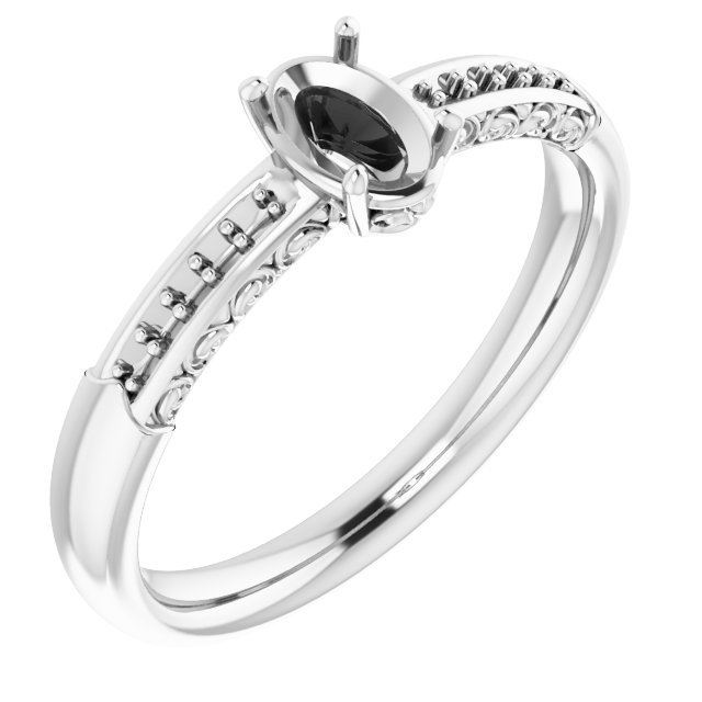 Accented Engagement Ring