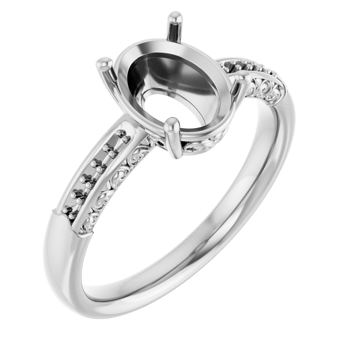 Accented Engagement Ring