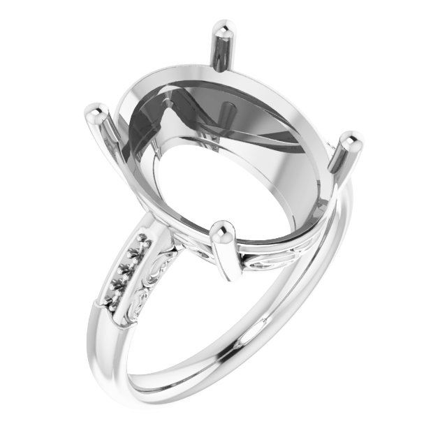 Accented Engagement Ring