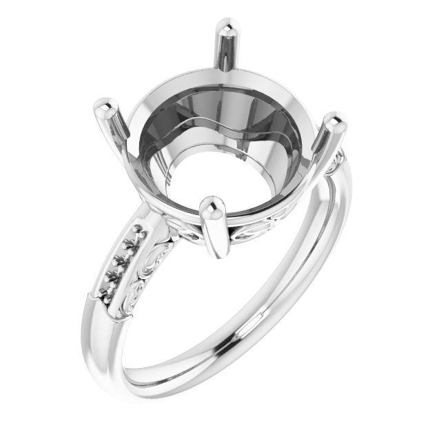 Accented Engagement Ring