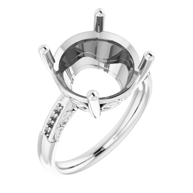 Accented Engagement Ring