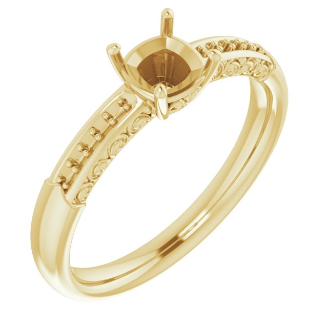 Accented Engagement Ring