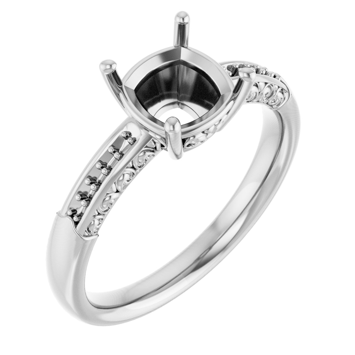 Accented Engagement Ring