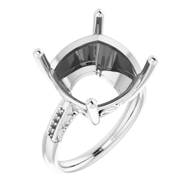 Accented Engagement Ring