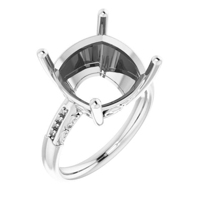 Accented Engagement Ring