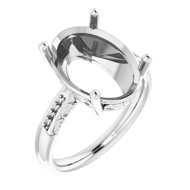 Accented Engagement Ring