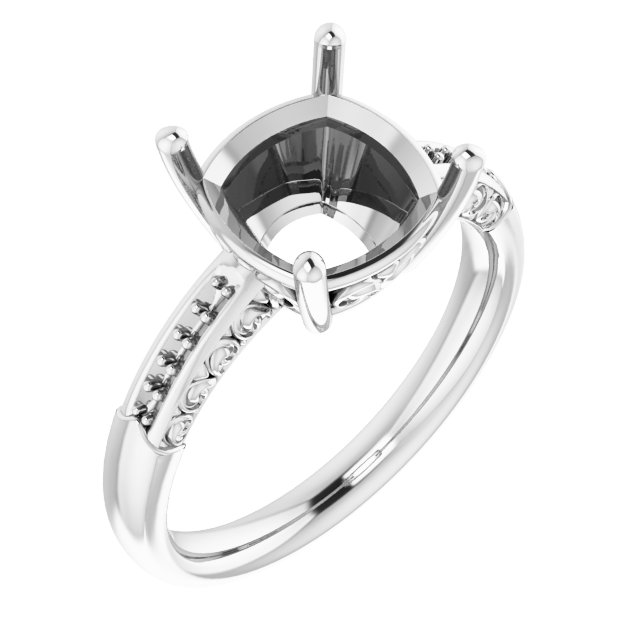 Accented Engagement Ring