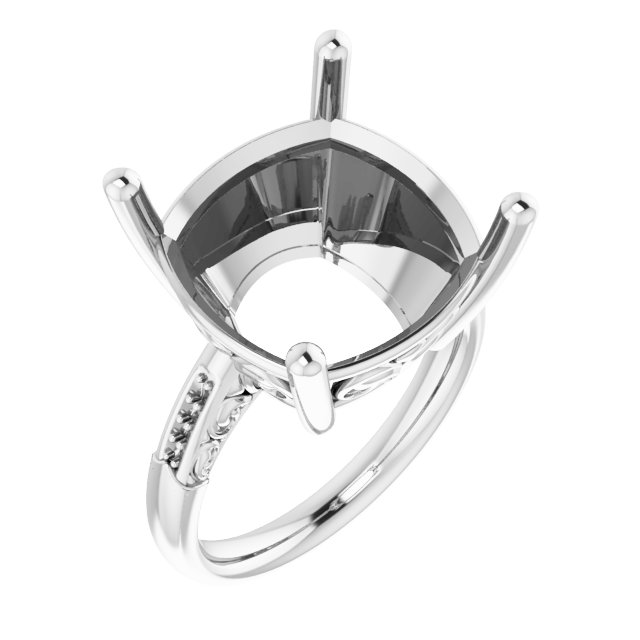 Accented Engagement Ring