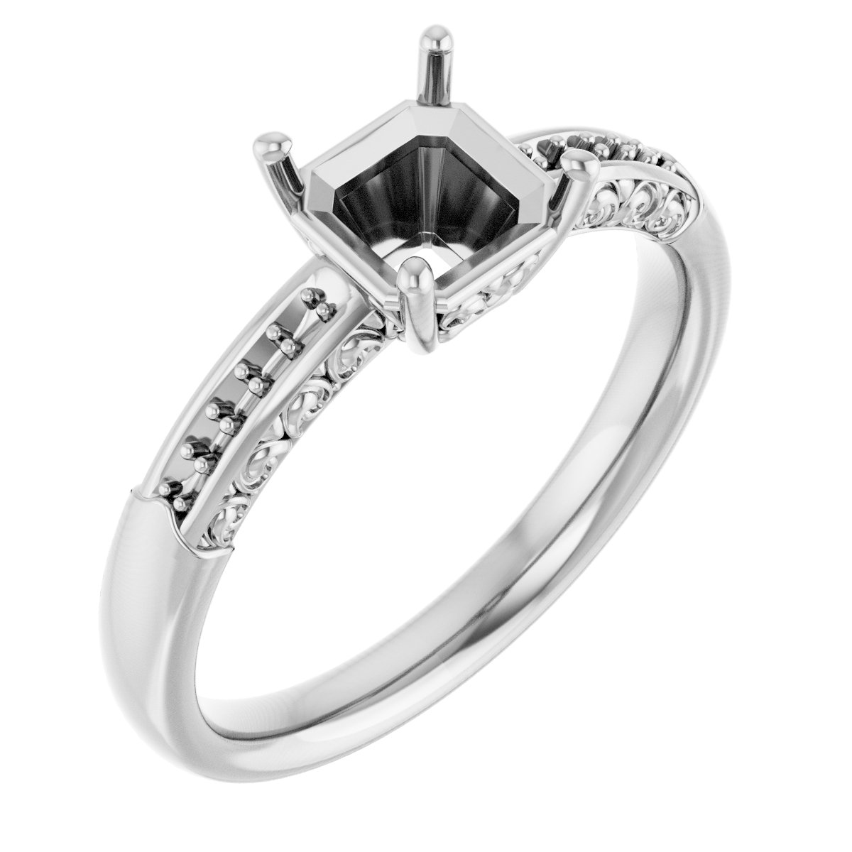 Accented Engagement Ring