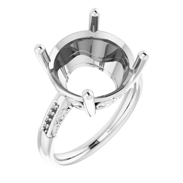 Accented Engagement Ring