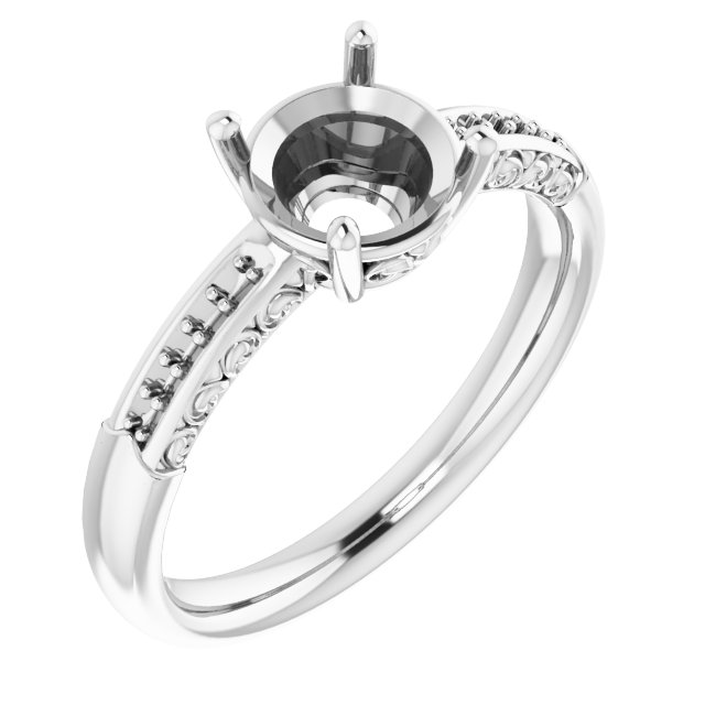 Accented Engagement Ring