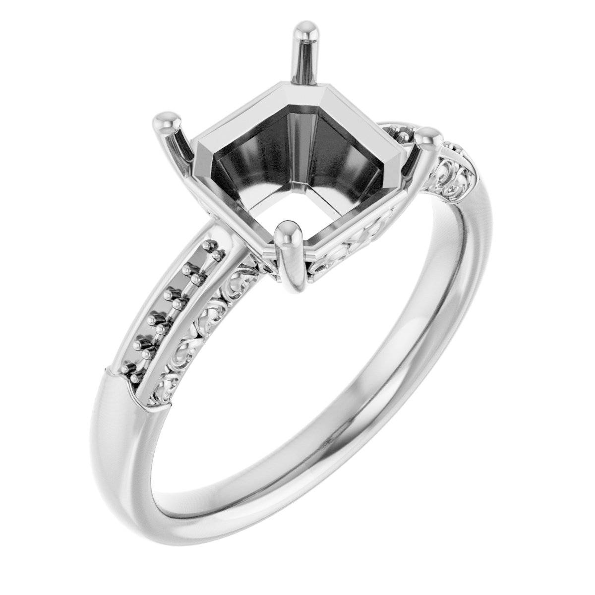 Accented Engagement Ring