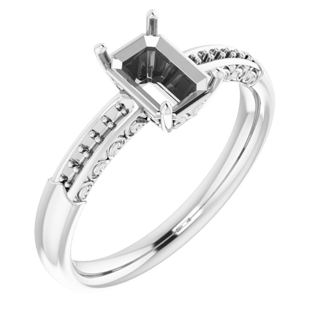 Accented Engagement Ring