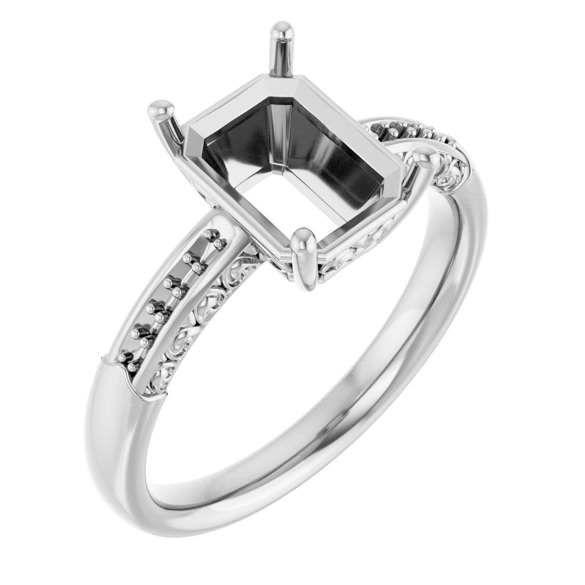 Accented Engagement Ring