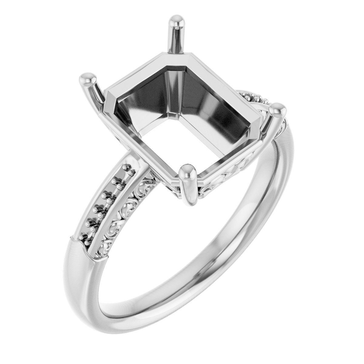 Accented Engagement Ring