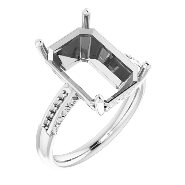 Accented Engagement Ring