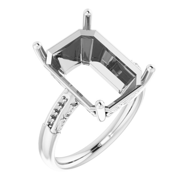 Accented Engagement Ring