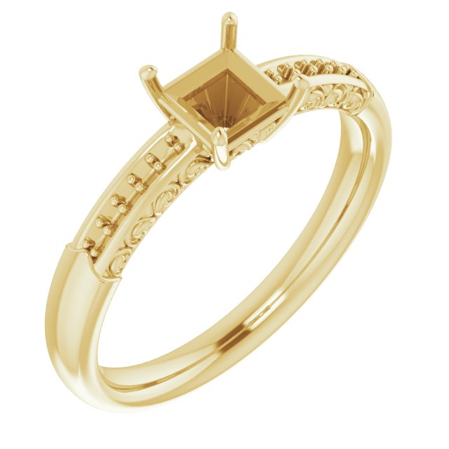 Accented Engagement Ring