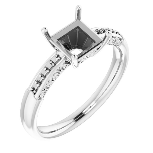 Accented Engagement Ring
