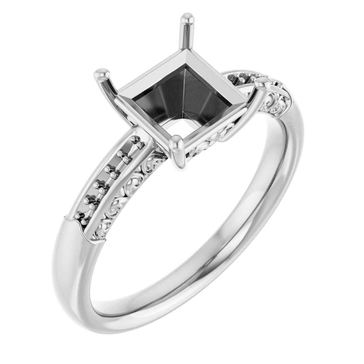 Accented Engagement Ring
